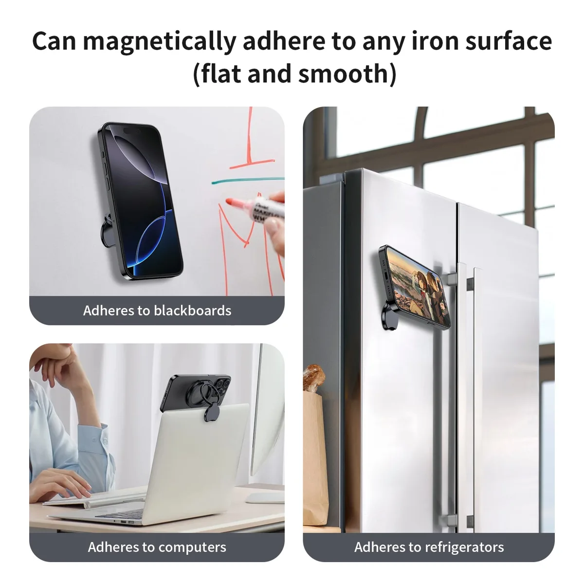 H3 Pro Two Side Magnetic Smartphone Grip Holder with Aluminium Alloy — photo 2