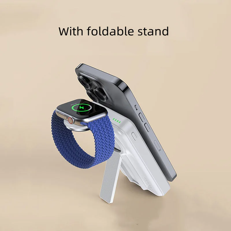 T17 2IN1 Wireless Charger with Power Bank for iPhone and Apple watch — photo 3