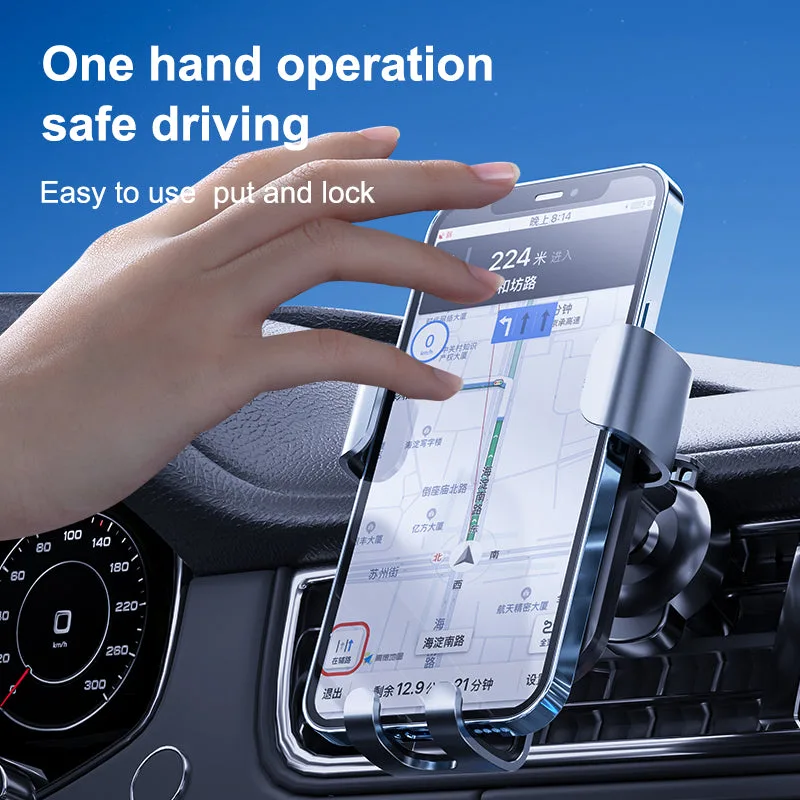 G10 Universal Gravity Car Mount Holder, Vehicle Cellphone Stand for iPhone/Samsung — photo 2