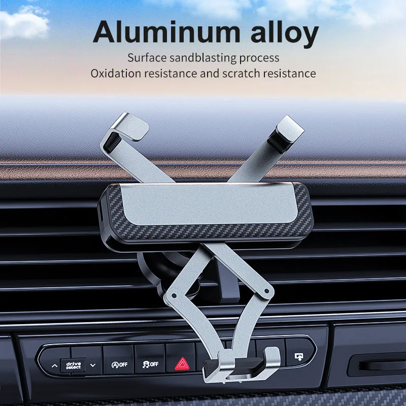 G9 Auto grip smartphone car mount holder universal aluminium alloy gravity GPS stand for iPhone/Samsung/Android — photo 2