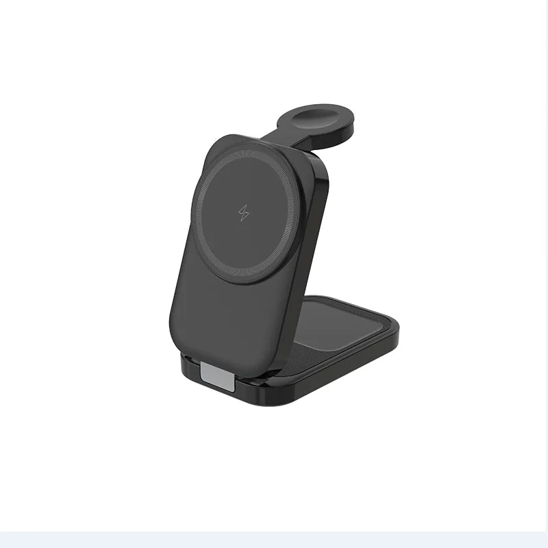 T18 Foldable Magnetic 3IN1 Wireless Charger Holder for apple watch/airpods/iPhone/Samsung