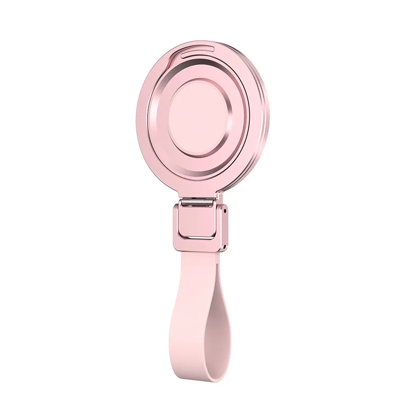 H7Pro+ Two-sided Magnet Phone Ring Holder with Mirror Mag-grip Smartphone Stand with Strap