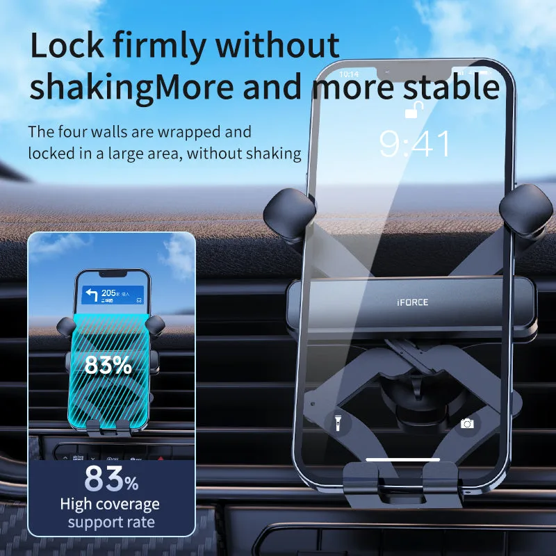 G6 Pro Car Phone Holder for Air Vent Mount Factory Cheap Price Car Telephone Stand for iPhone/Samsung/Android — photo 3