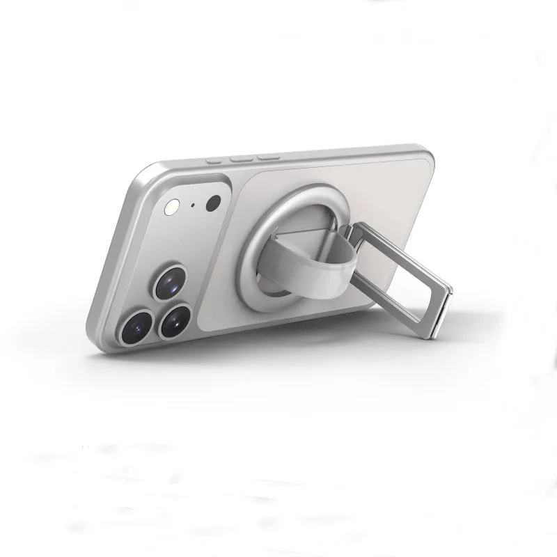 H19 Double folding magnetic phone grip holder strap -- Zinc alloy — photo 2