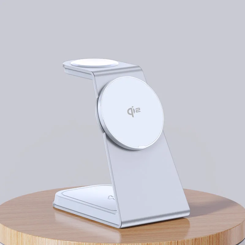 Factory OEM T3 Qi2 Certified Magsafe 3 in 1 Wireless Charger Holder for iPhone12/13/14/15/16/17 — photo 4