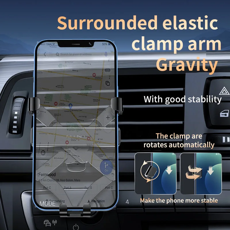 Mini Upgraded Car Mount Smartphone Holder Gravity Vehicle CD Slot Mobile Phone GPS Bracket For iPhone/Samsung — photo 4
