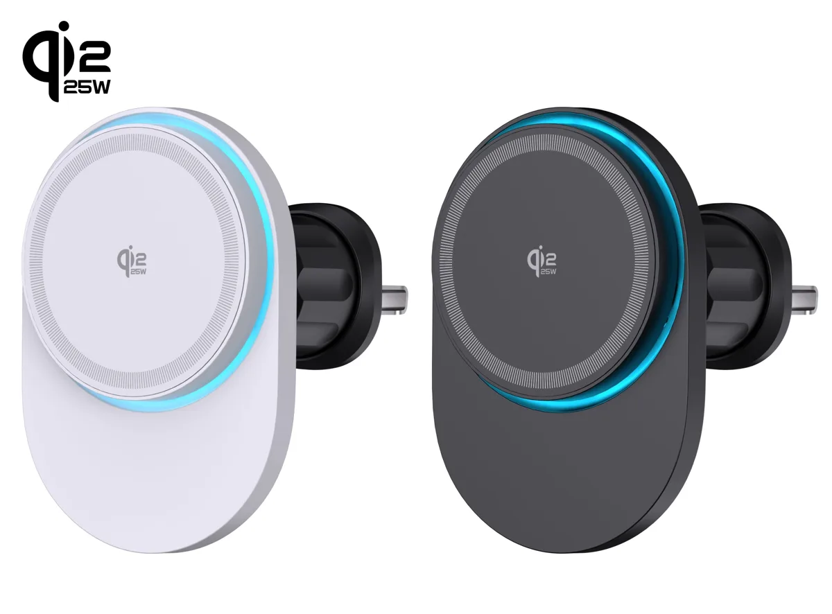 M5 Qi2.2 Magsafe 25W Wireless Car Charger Holder with Cooling Fan for iPhone12/13/14/15/16/17