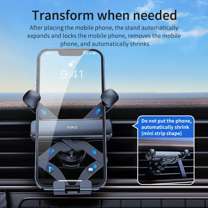 G6 Pro Car Phone Holder for Air Vent Mount Factory Cheap Price Car Telephone Stand for iPhone/Samsung/Android — photo 5