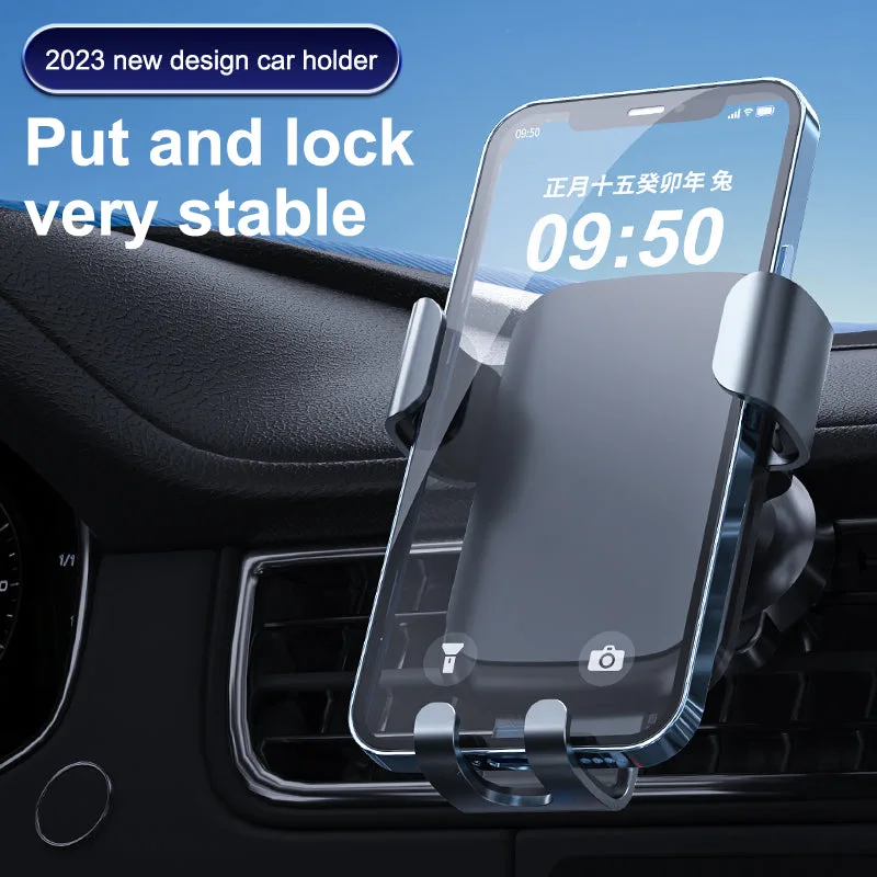 G10 Universal Gravity Car Mount Holder, Vehicle Cellphone Stand for iPhone/Samsung — photo 4