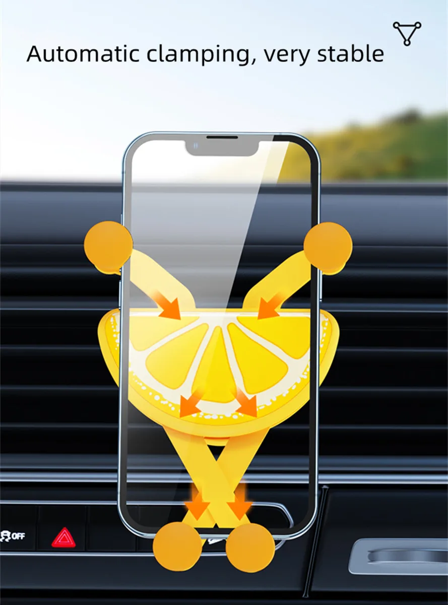 G7 Fruit Gravity Car Mount Holder Car Accessories CD Slot Smartphone Stand Vehicle GPS Support — photo 3