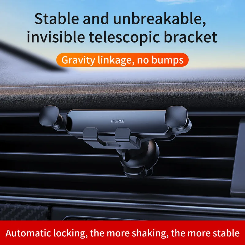 G6 Pro Car Phone Holder for Air Vent Mount Factory Cheap Price Car Telephone Stand for iPhone/Samsung/Android — photo 2