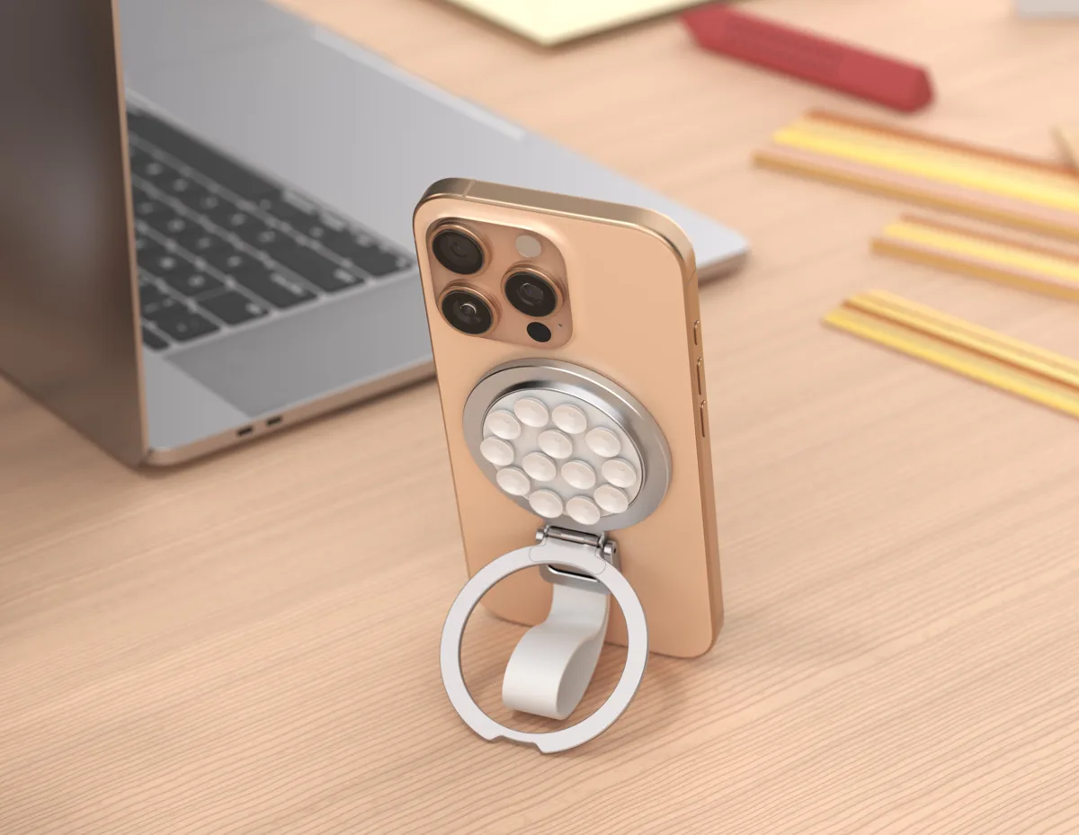 H7 Foldable Magnetic Mobile Phone Grip Holder with Aluminium Alloy Material — photo 5