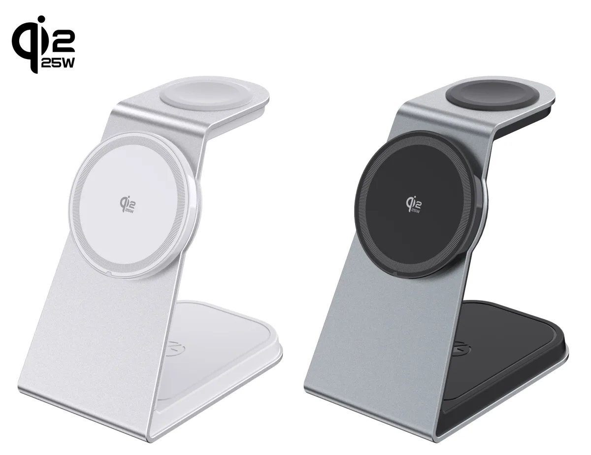 T3 Qi2.2 Certified Magsafe 3 in 1 Wireless Charger Stand for iPhone12/13/14/15/16/17