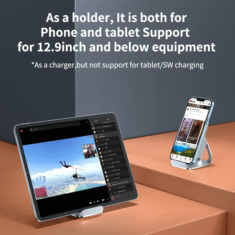 T1 ICHECKEY 15W Wireless Chargers Auto Scan Coil Wireless Charging Stand For iPhone/Samsung — photo 4