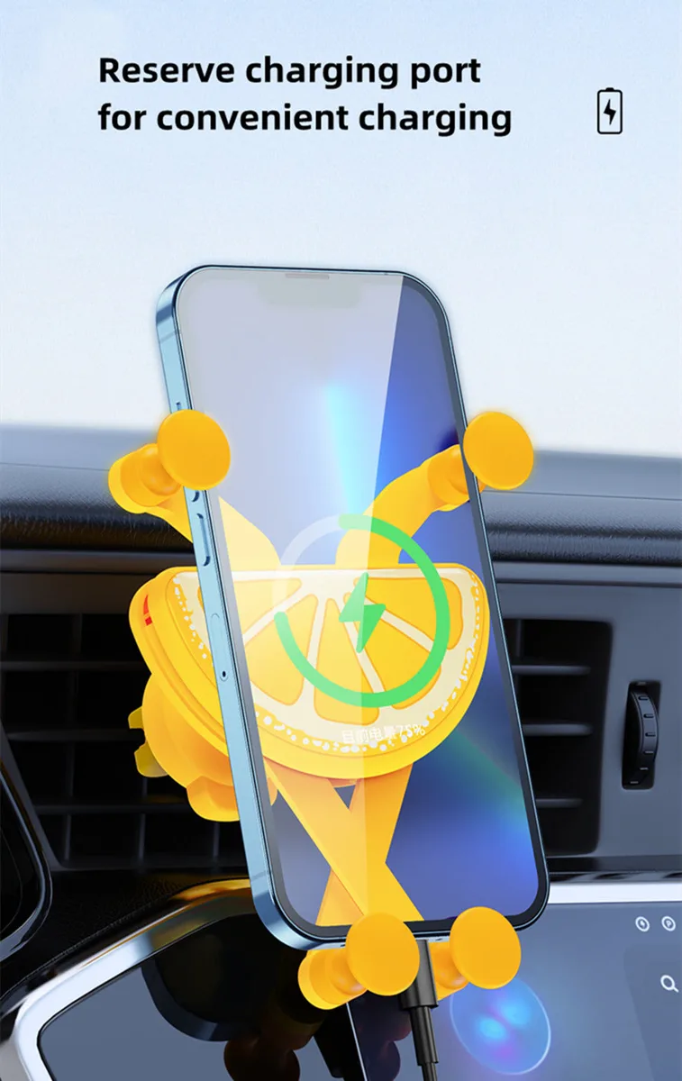 G7 Fruit Gravity Car Mount Holder Car Accessories CD Slot Smartphone Stand Vehicle GPS Support — photo 4