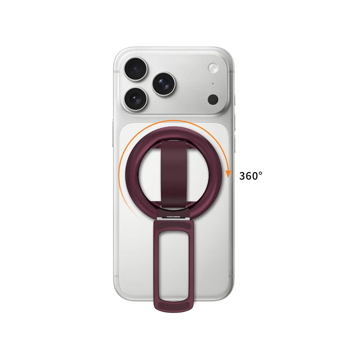 H18 360 Degree rotating ball magnetic phone ring/grip holder strap