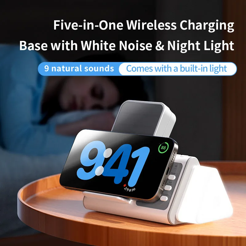 T12 Wireless Charger Station with White Noise,Factory OEM 15W Chargers with Removable Night Light For Apple Watch Charger — photo 4