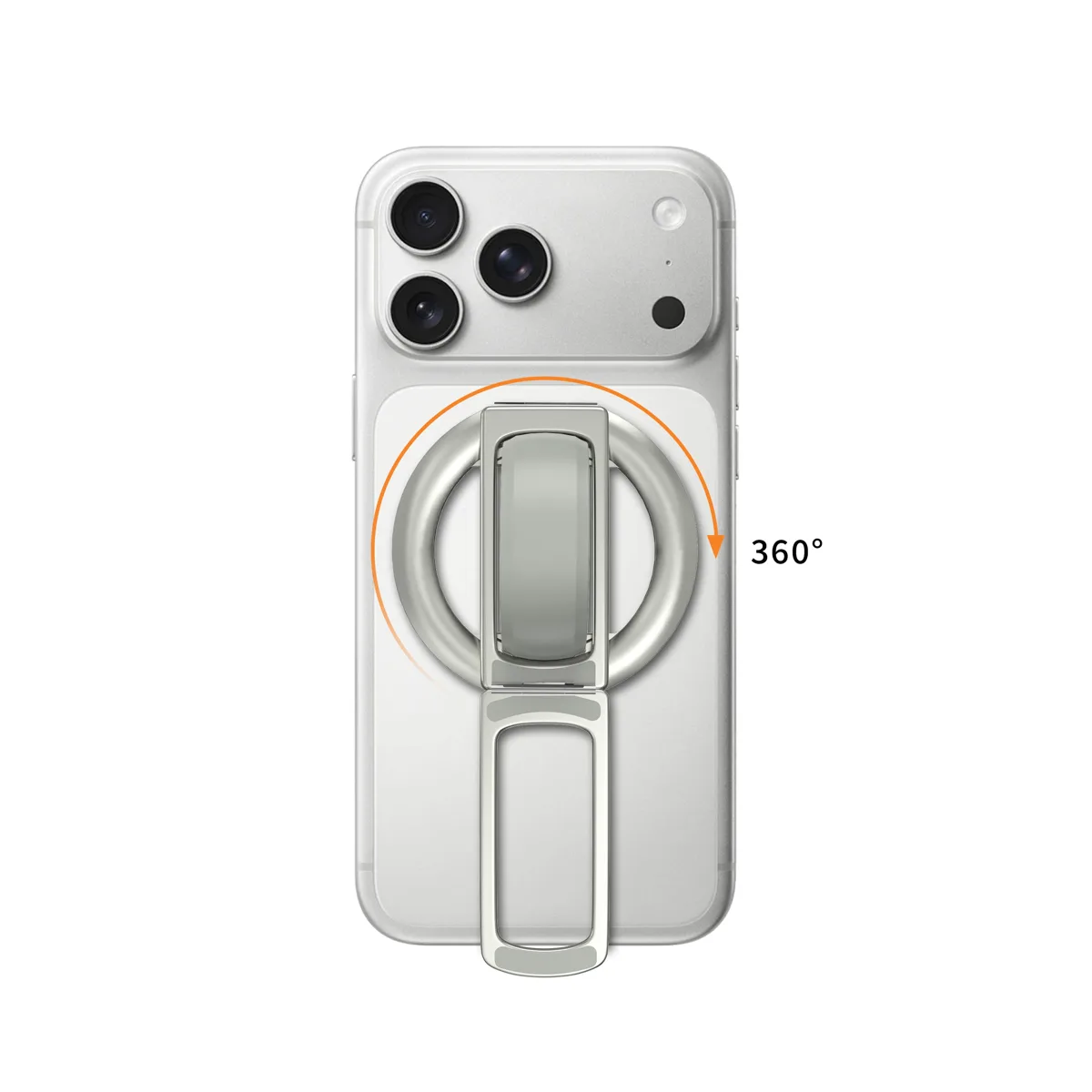 H18 Plus Double Folding 360 ° rotating ball magnetic phone ring/grip holder strap — photo 3
