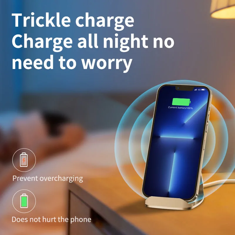 T1 ICHECKEY 15W Wireless Chargers Auto Scan Coil Wireless Charging Stand For iPhone/Samsung — photo 5