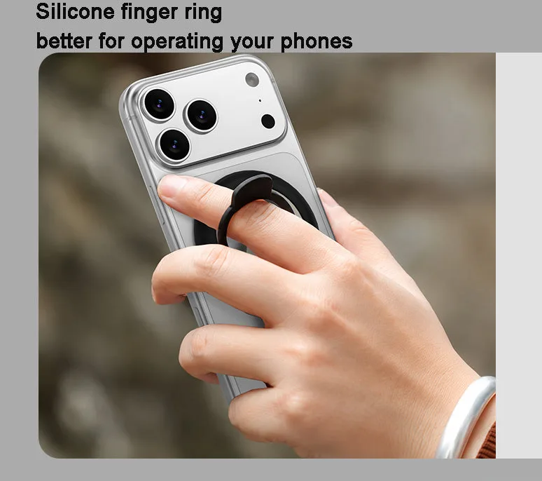 H21 Bluetooth Selfie Remote Controller Magnetic Phone Holder with 1/4 threaded hole — photo 2