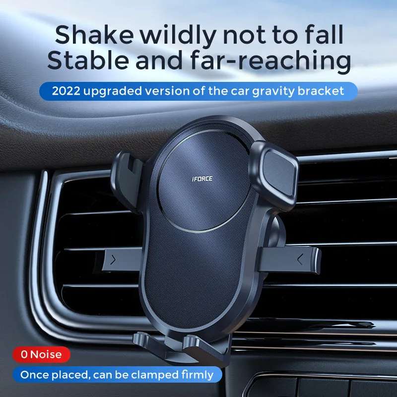 G4 Universal Car Mount Phone Holder Mechanical Firmly Lock 360 Rotating Vehicle Air Outlet Cell Phone Stand for All Phones — photo 2
