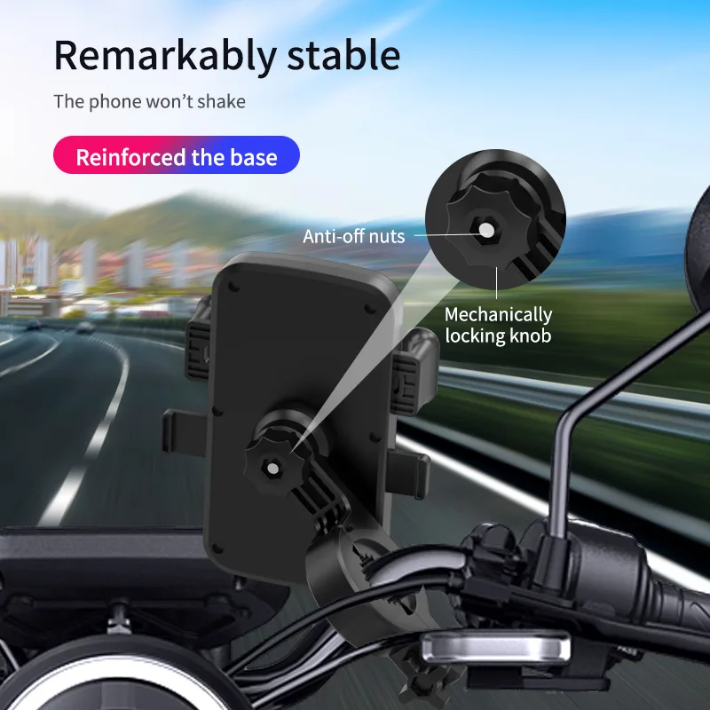 M1 Universal Bike Mount Holder Outdoor Sport Mountain Bike/Motorcycle/E-scooter Handlebar Stand for All Smartphone — photo 2