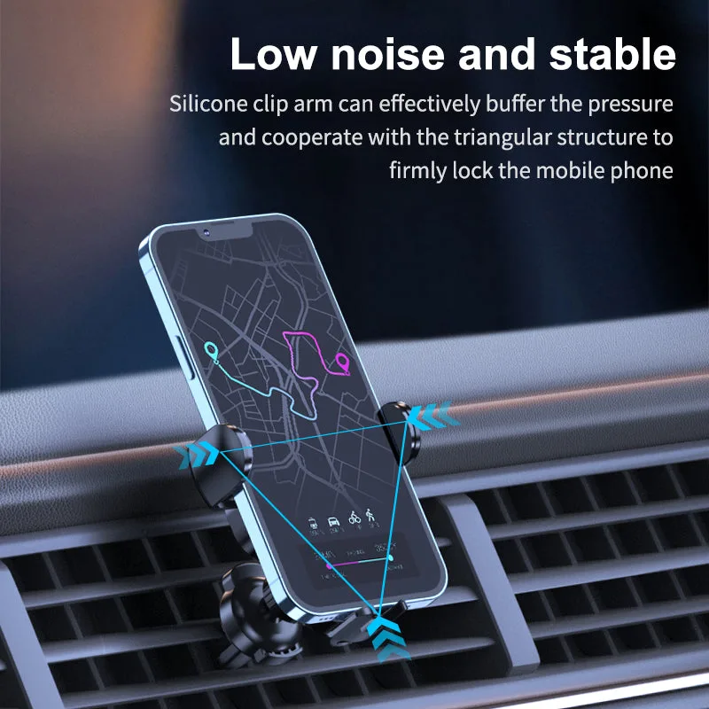 W4 Auto Aim Coil 15W Rapid Wireless Car Charger Holder for iPhone/Samsung/Android — photo 5