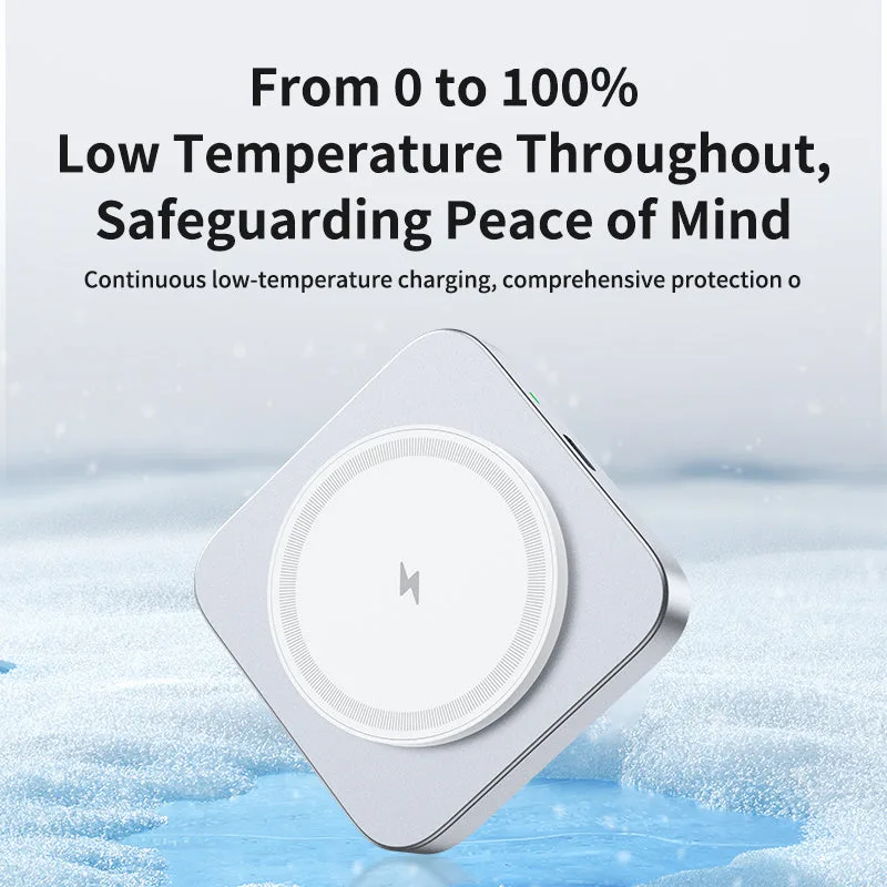 T15 Ultra Mini 2in1 Magsafe Wireless Charger 15W Foldable Wireless Charging Pad Travel Induction Charger for Apple Watch/iPhone — photo 5