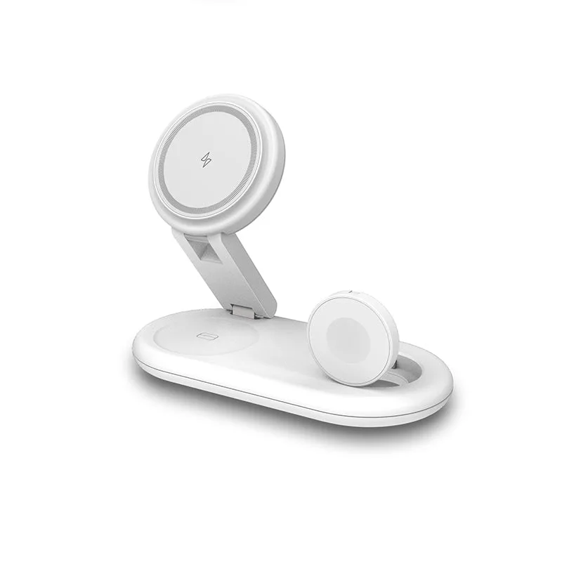 T22 Foldable Magsafe 3IN1 Wireless Charger Stand — photo 3